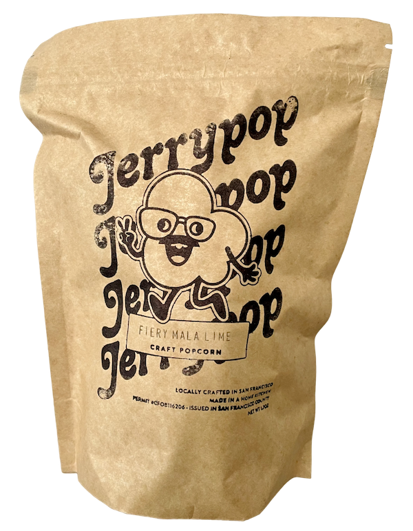 Photograph of a bag of Request a Flavor craft popcorn